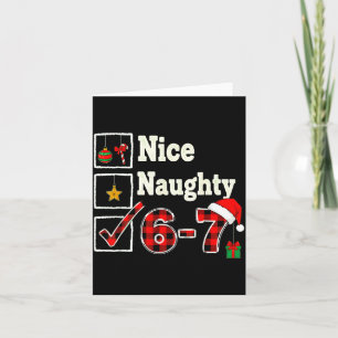6-7 Meme Schön Unartig 67 Weihnachten Gehirn Fäuln Karte