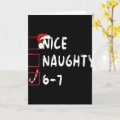 6-7 Meme Schön Unartig 67 Weihnachten Lustig Grafi Karte (Gelbe Blume)