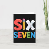 6 7 Meme School Teacher Boys Girls Viral Trend Out Karte (Vorderseite)