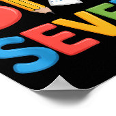 6 7 Meme School Teacher Boys Girls Viral Trend Out Poster (Ecke)