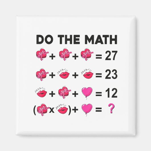 6 7 Meme Sechs Sieben Mach die Mathe-Lehrerin Vale Magnet (Vorne)