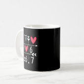 6 7 Meme Six Seven 67 Funny Xoxo Game Valentines D Kaffeetasse (Vorderseite Links)