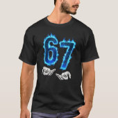 6 7 Meme Six Seven 67 Hände Meme Lustig T-Shirt (Vorderseite)