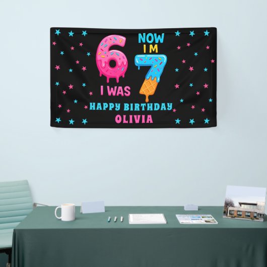 6 7 Meme Six Seven Birthday Banner (Messeveranstaltung)