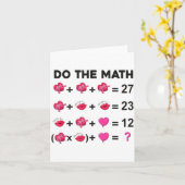 6 7 Meme Six Seven Do The Math Teacher Valentines Karte (Gelbe Blume)