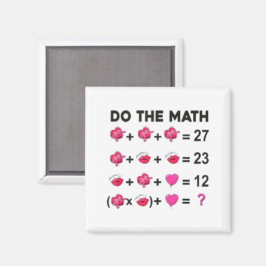 6 7 Meme Six Seven Do The Math Teacher Valentines  Magnet (Vorderseite/Rückseite)
