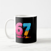 6 7 Meme Six Seven Eis Drip Kaffeetasse (Links)