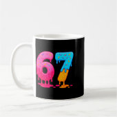 6 7 Meme Six Seven Eis Drip Kaffeetasse (Links)