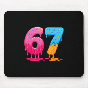 6 7 Meme Six Seven Ice Creme Tropfen Mousepad