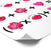 6 7 Meme Six Seven Rechne Mathelehrer Valentinsgrü Poster (Ecke)