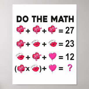 6 7 Meme Six Seven Rechne Nach Lehrer Valentinsgrü Poster