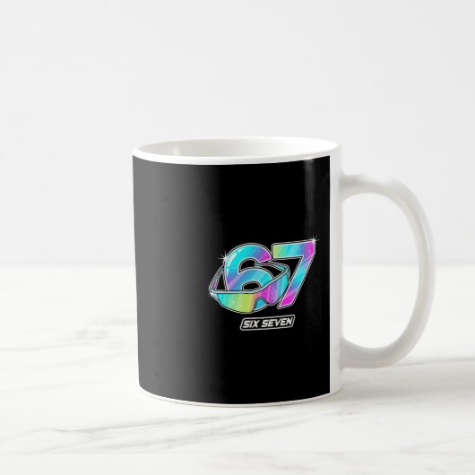 6 7 Meme Six Seven Sungles Gen Alpha Funny Design Kaffeetasse (Rechts)