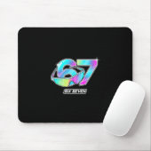 6 7 Meme Six Seven Sungles Gen Alpha Funny Design Mousepad (Mit Mouse)