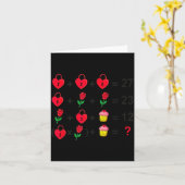 6 7 Meme Six Seven Valentines Day 67 Do The Math T Karte (Gelbe Blume)