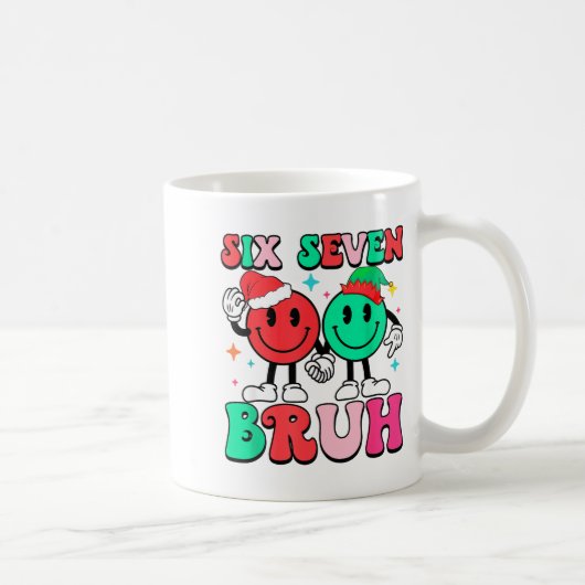 6 7 Meme Six Seven Xmas Funny 67 Christmas Boys Gi Kaffeetasse (Rechts)