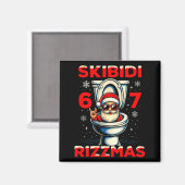 6-7 Meme Slang Christmas Nice Naughty 67 Funny Magnet (Vorderseite/Rückseite)