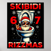 6-7 Meme Slang Christmas Nice Naughty 67 Funny  Poster (Vorne)
