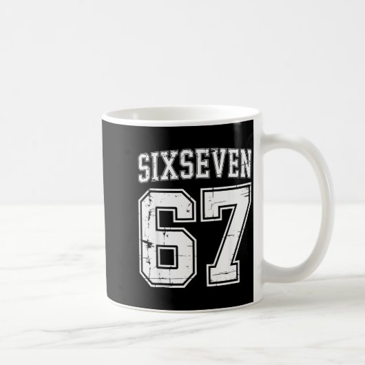 6-7 Meme Srts Uniform Cool Six-seven Funny 67 Gen Kaffeetasse (Rechts)
