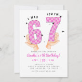6 7 Meme Trend Sechs Sieben Geburtstag  Einladung (Vorderseite)