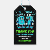 6 7 Meme Trend Six Seven Birthday Party Geschenkanhänger (Vorderseite)