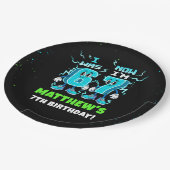 6 7 Meme Trend Six Seven Birthday Party Pappteller (Schrägansicht)