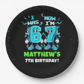 6 7 Meme Trend Six Seven Birthday Party Pappteller (Vorderseite)