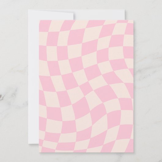 6 7 Meme Trend Six Seven Birthday party Retro Pink Einladung (Rückseite)