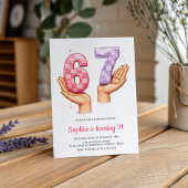 6 7 Meme Trendy Six Seven Birthday Einladung