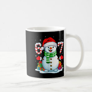 6 7 Meme Weihnachten Lustiger Schneemann Sechs Sie Kaffeetasse