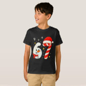 6 7 Meme Weihnachts-Shirt 67 Sechs Sieben Schneema T-Shirt (Vorne ganz)