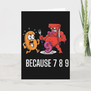 6 7 Meme-Witz, weil 7 8 9 Lustige Kinder 67  Karte