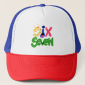 6 7 Monsters Truckerkappe (Vorderseite)