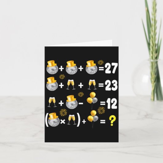 6-7 New Year 2026 New Years Eve Party Supplies Mat Karte (Vorderseite)