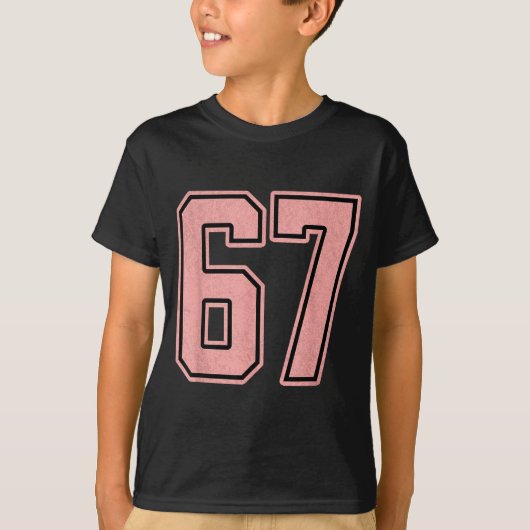 6 7 Number 67 Baseball Funny Meme Tee For Women  (Vorderseite)