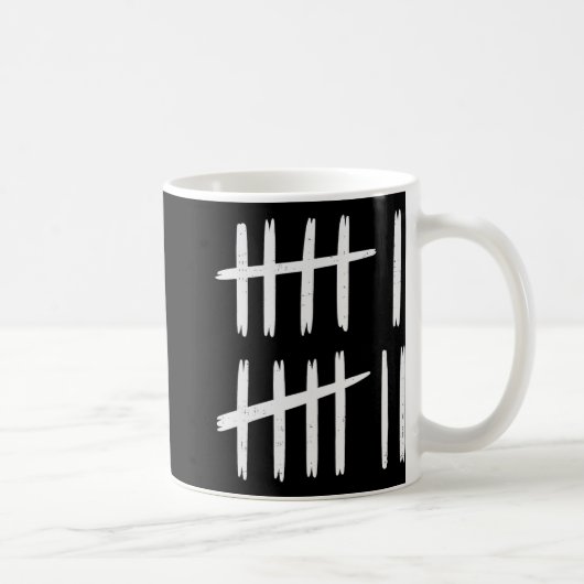 6 7 Number 67 Six Seven Tally Marks Meme Mens Boys Kaffeetasse (Rechts)