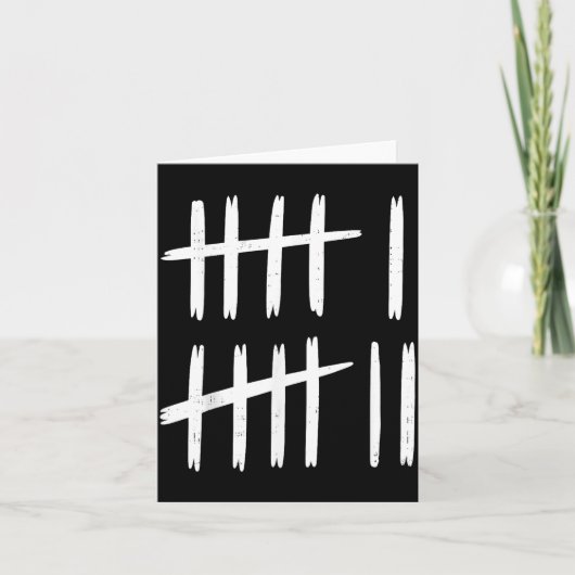 6 7 Number 67 Six Seven Tally Marks Meme Mens Boys Karte (Vorderseite)