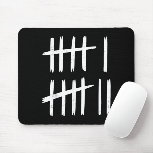 6 7 Number 67 Six Seven Tally Marks Meme Mens Boys Mousepad (Mit Mouse)