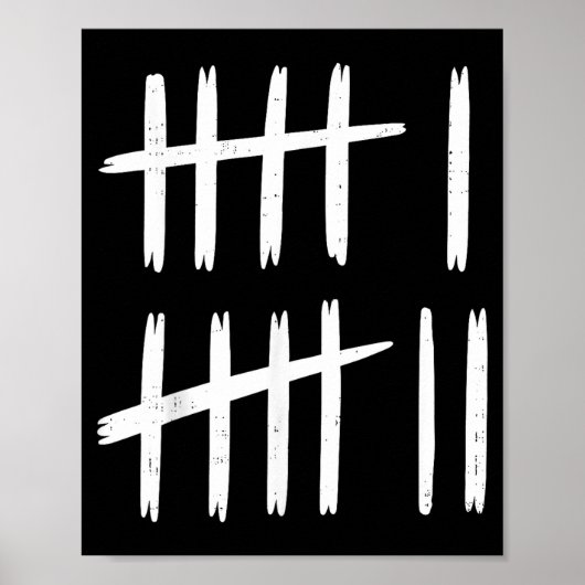 6 7 Number 67 Six Seven Tally Marks Meme Mens Boys Poster (Vorne)