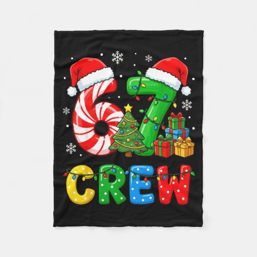 6 7 Pajamas Six Seven Matching Ugly Christmas 67 F Fleecedecke (Vorderseite)