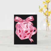 6 7 Preppy Valentine Y2k Funny Coquette Nk Dice Bo Karte (Gelbe Blume)