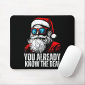 6 7 Santa Gesicht Sechs Sieben Meme Lustig 67 Weih Mousepad (Mit Mouse)