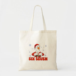 6 7 Sechs Sieben Hand Gen Z Alpha Gans Weihnachten Tragetasche