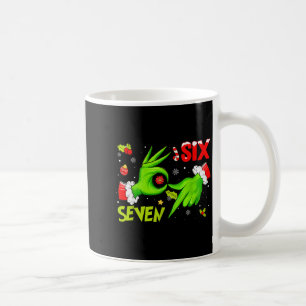 6 7 Sechs Sieben Hand Gen Z Alpha Meme Slang Weihn Kaffeetasse