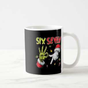 6 7 Sechs Sieben Hand Gen Z Alpha Meme Slang Weihn Kaffeetasse