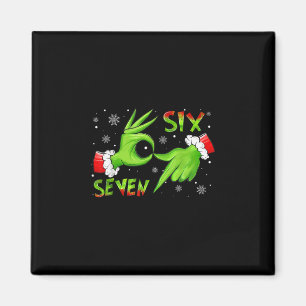 6 7 Sechs Sieben Hand Gen Z Alpha Meme Slang Weihn Magnet