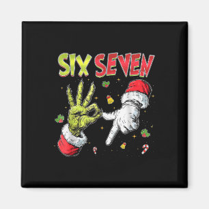 6 7 Sechs Sieben Hand Gen Z Alpha Meme Slang Weihn Magnet