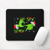 6 7 Sechs Sieben Hand Gen Z Alpha Meme Slang Weihn Mousepad (Mit Mouse)