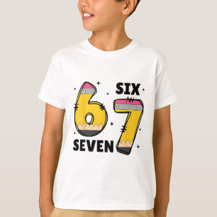 6 7 Sechs Sieben Lustiger 67 Lehrer T-Shirt