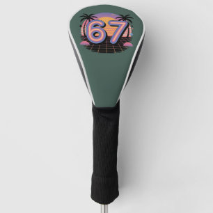 6 7 Sechs Sieben Vaporwave Gen Z Alpha Meme Golf Headcover