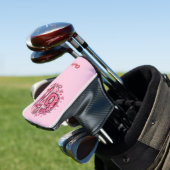 6 7 si Seven Meme Trend Mädchen Rosa Golf Headcover (In Situ)
